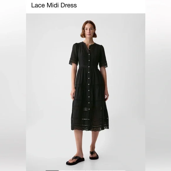GAP Lace Midi Dress - Picture 1 of 5